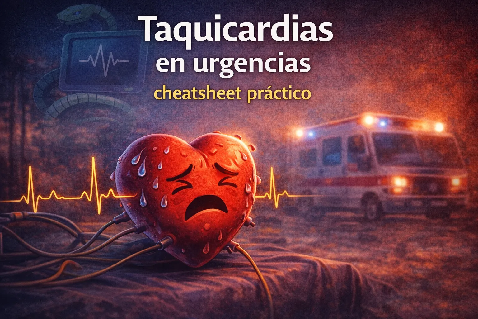 Taquicardias en urgencias: algoritmo mental rápido (cheatsheet práctico)