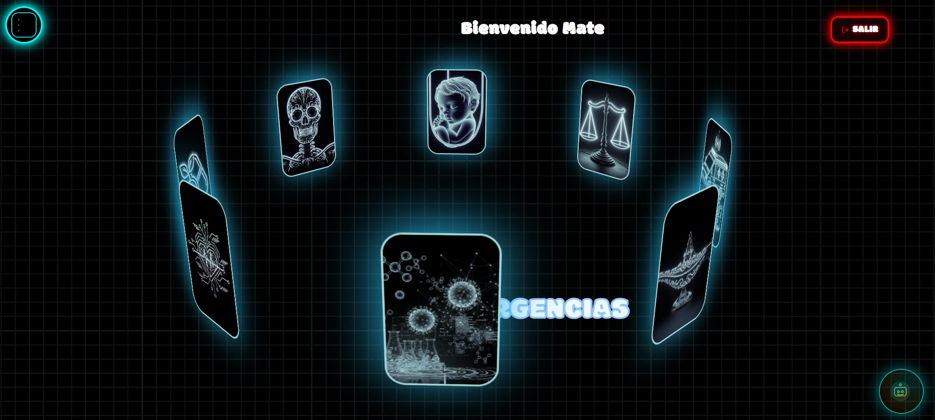 Pantalla principal de Diginurs3Quiz