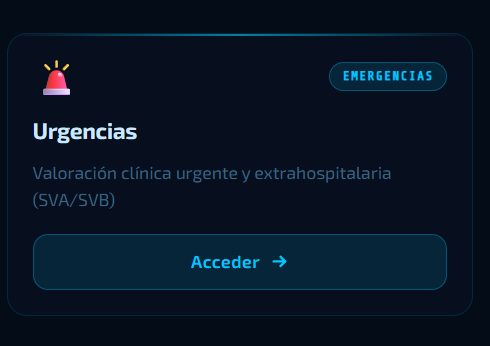 Módulo de emergencias de NUTRUXIQ-REPORTS — pantalla principal